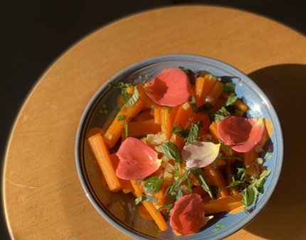 Photo de la salade carottes et harissa