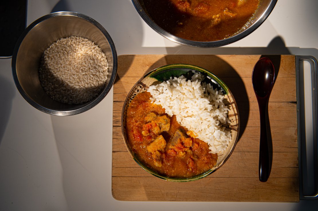 Photo de la recette de curry au porc