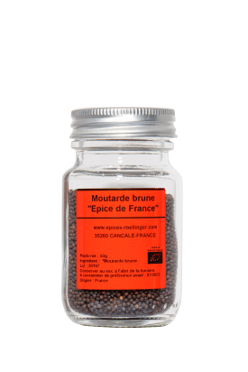 Image du flacon des graines de moutarde brune Roellinger